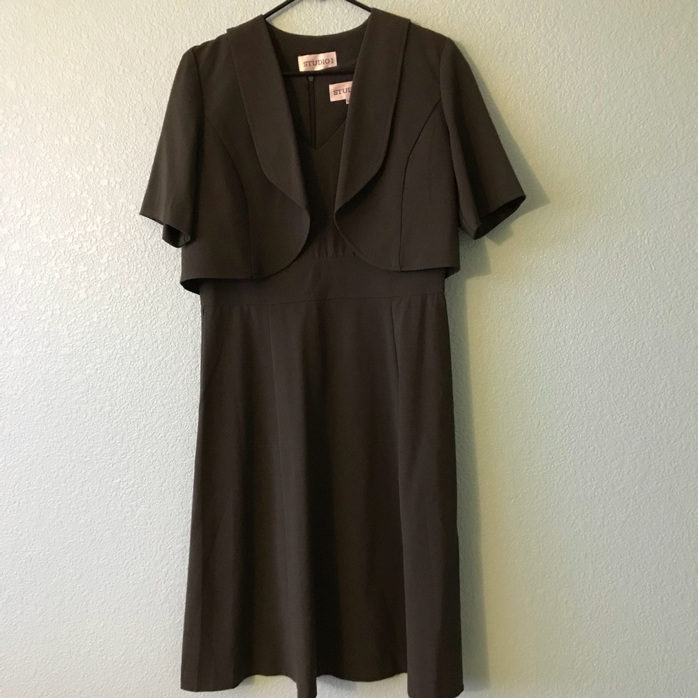 Olive green dress